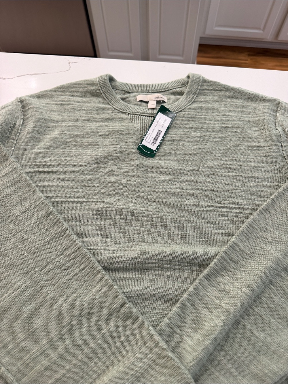 Hawker Rye Crewneck Sweater - Sage Green NWT
